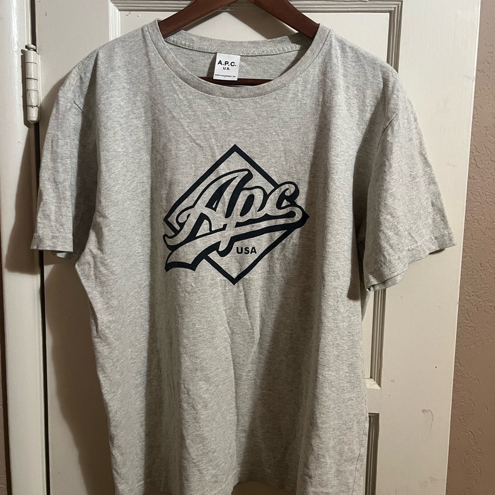 A.P.C. Gray Short Sleeve Tee